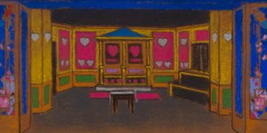 محكمة القلوب (تصميم ديكور فيلم أليس في بلاد العجائب)