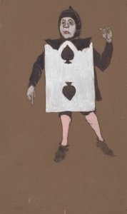 اثنان من تصميم أزياء البستوني لـ Alice-in-Wonderland ، 1915.