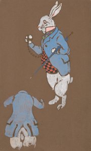 تصميم زي الأرنب الأبيض لـ Alice-in-Wonderland ، 1915 ، 1915.