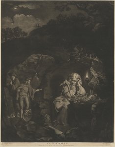 ناسك بواسطة William Pether after Joseph Wright