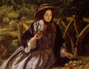 زهور الحدائق تصنع Posy ، 1855-1856. بواسطة وليام باول فريث