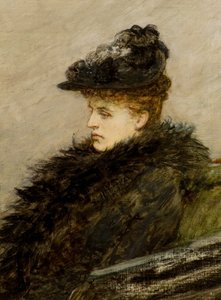 The Feather Boa، c.1892 (زيت على قماش) بواسطة وليام كويلير أورتشاردسون