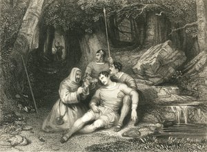 "موت لويلين" ، عام 1836 بواسطة وليام رادكليف
