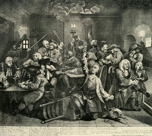 قمار في نادي وايتس ، 1734 ، 1925. بواسطة وليام رادكليف