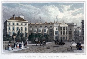 سانت أندروز بليس ، ريجنتس بارك ، لندن ، 1828. بواسطة وليام رادكليف
