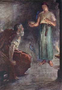 Philopoemen في السجن (لون ليثو) بواسطة وليام ريني