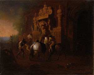 خيول عند نافورة ، 185657.