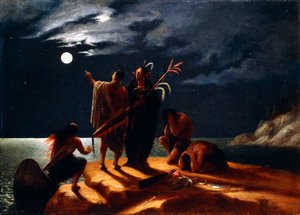 الهنود الذين يعانون من خسوف القمر ، c.1848-50