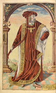 الإمبراطور ماكسيميليان الأول ، من nHonor Military ، و Civill ، William Segar ، حانة. روبرت باركر ، لندن ، 1602 (نقش ملون باليد) بواسطة وليام روجرز