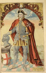 السير توماس دوكورا ، من nHonor Military ، و Civill ، William Segar ، حانة. روبرت باركر ، لندن ، 1602 (نقش ملون باليد) بواسطة وليام روجرز