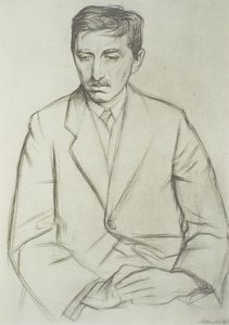 صورة إي إم فورستر (1879-1970) بواسطة وليام روثنشتاين