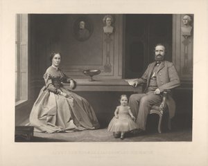 اللفتنانت جنرال توماس جيه جاكسون وعائلته ستونوول جاكسون ، 1866. بواسطة وليام سارتين