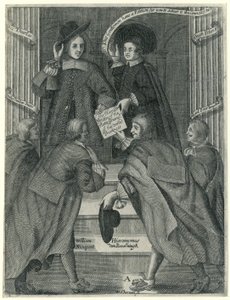 تقديم التماس إلى وزير الخارجية الإنجليزي ، ج .1654