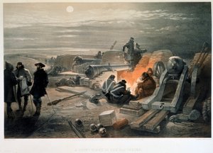 ليلة هادئة في البطاريات 1855. بواسطة وليام سيمبسون