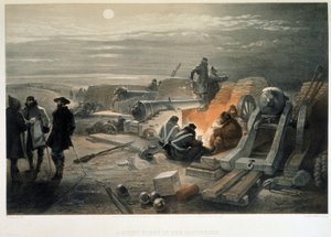 ليلة هادئة في البطاريات 1855 بواسطة وليام كريميا سيمبسون