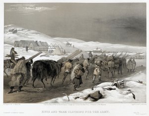 القوات البريطانية على الطريق إلى سيفاستوبول ، 1855 بواسطة وليام كريميا سيمبسون