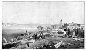 سيباستوبول من مؤخرة حصن نيكولاس ، 1900. بواسطة وليام كريميا سيمبسون