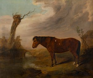 أ باي بوني بجانب نهر ، حوالي عام 1823 (زيت على قماش) بواسطة وليام سميث