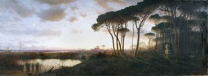 قلعة أوستيا من غابة الصنوبر في كاستل فوسانو ، 1881