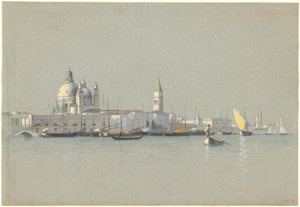 عرض عبر قناة جيوديكا باتجاه Salute و Campanile of San Marco بواسطة وليام ستانلي هاسيلتين