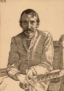 "روبرت لويس بلفور ستيفنسون (1850-1894) كاتب اسكتلندي بواسطة وليام ستراند