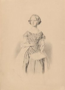 امرأة شابة تحمل كتابًا بواسطة وليام سترات