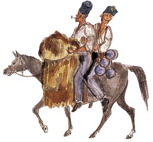 تعب العلف "بونو جوني" ، حرب القرم ، 1854-1856 (ألوان مائية)