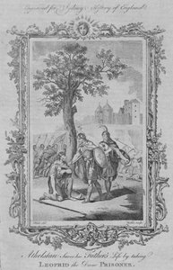أثينا تنقذ حياة آباءه من خلال أخذ Leofrid the Dane Prisoner ، 1773. بواسطة وليام ووكر