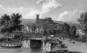Hythe من جسر القناة ، نقشها E. Finden ، 1829 بواسطة وليام ويستال