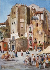 نابولي. S. Domenico Maggiore (لون ليثو) بواسطة وليام ويهي كولينز