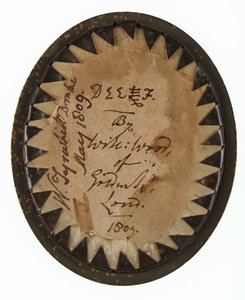 النقيب (المقدم لاحقًا) ويليام تيرويت دريك (1785-1848) ، الحرس الملكي للخيول ، مايو 1809 (مصغرة على العاج) بواسطة وليام وود