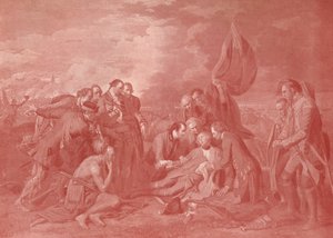 وفاة الجنرال وولف ، c1776 1909 بواسطة وليام ووليت