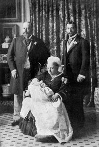 أربعة أجيال من العائلة المالكة ، 1894.