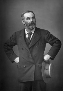 جون بيرنز 1858-1943 ، نقابي إنجليزي ، مناهض للعنصرية ، اشتراكي وسياسي ، 1893.