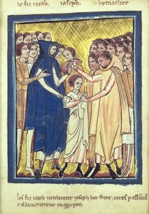 باع يوسف من إخوته ، من كتاب صور الكتاب المقدس ، 1250