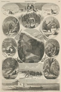 مشاهد في حياة الصياد ، من "Harper&39;s Weekly" ، 17 أكتوبر 1868 بواسطة William de la Montagne Cary