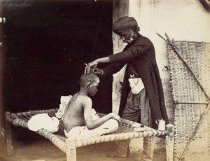 حلاق هندي ، 1860.