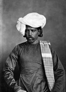 صورة لرجل من "أزياء وشعب الهند" ، عام 1860