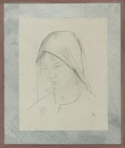 دراسة لمذبح سانت مارتن ، حوالي عام 1928 (قلم رصاص على ورق)