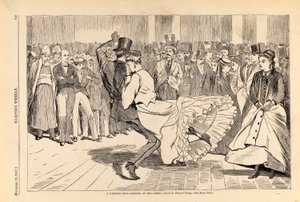 حفلة باريسية راقصة في الكازينو، من مجلة هاربر الأسبوعية، 23 نوفمبر 1867 بواسطة وينسلو هومر