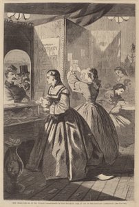 أي شيء لي ، إذا كنت من فضلك - مكتب بريد معرض بروكلين في مساعدة من ... ، تم نشره عام 1864 بواسطة وينسلو هومر