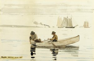 صيد الأسماك ، ميناء غلوستر ، 1880 بواسطة وينسلو هومر