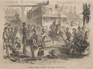 ركن الشتاء ، شوارع واشنطن وسمر ، بوسطن ، 1857. بواسطة وينسلو هومر