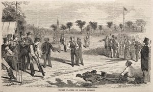 لاعبو الكريكيت في بوسطن كومون ، 1859. بواسطة وينسلو هومر