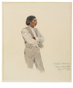 ديفيد Pharohh ، The Last of the Montauks ، 1874 بواسطة وينسلو هومر