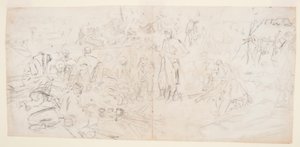 رسم، "معسكر للجيش"، 1862 بواسطة وينسلو هومر