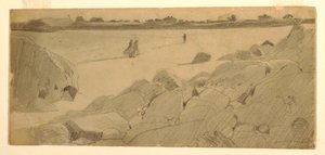 رسم، الشاطئ في مارشفيلد، 1869-1874 بواسطة وينسلو هومر