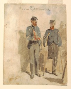 رسم، "من ريتشموند"؛ جنديان جريحان، 1862 بواسطة وينسلو هومر