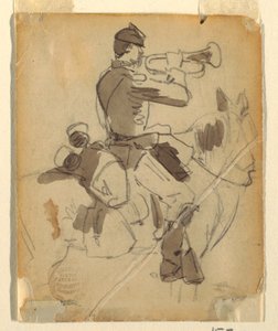 رسم، قائد الخيالة، 1862 بواسطة وينسلو هومر