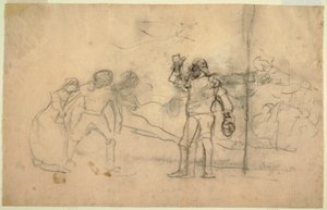 رسم، رسم تخطيطي للوحة "الحطام"، لوحة زيتية مؤرخة في عام 1896 في معهد كارنيجي، بيتسبرغ، بنسلفانيا، 1881 بواسطة وينسلو هومر